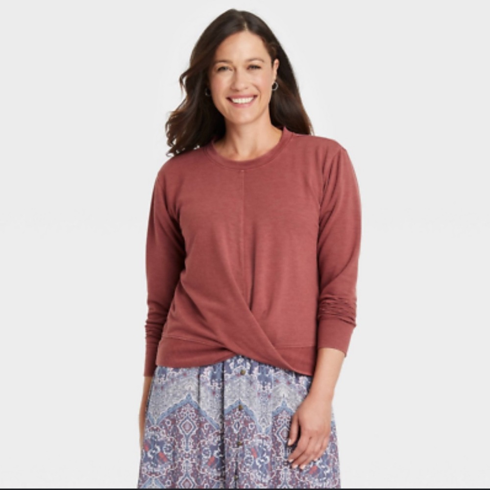 Knox Rose Women's Dusty Pink Sweatshirt